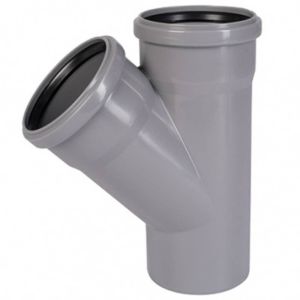 Тройник Ostendorf 50х50х45град. HTEA внутр.кан. PPS цв.белый