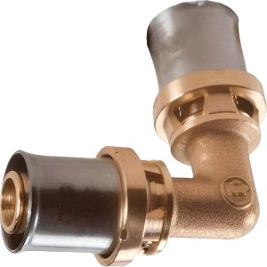 Угольник-пресс Giacomini латунь 32, RM122Y011