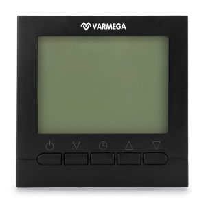Термостат комнатный VARMEGA, VM19222, проводной, черный