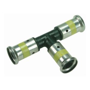 Тройник HENCO равнопроходный, ПВДФ пресс (газ), 32x32x32