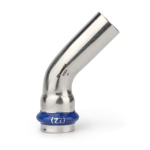 Угольник VARMEGA 45гр. однораструбный Inox Press 15x15a