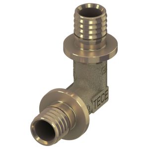 Уголок TECE соединительный 90 16/16, латунь