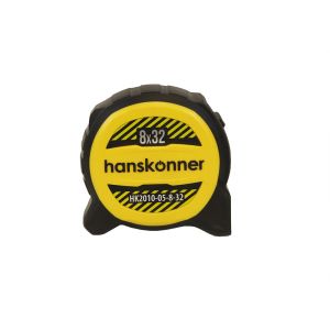 Рулетка 8x32мм, двухсторонняя, нейлон, двойной мощный магнит, Hanskonner