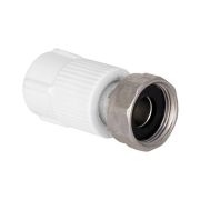 Муфта TEBO сер. PP-R с накидной гайкой 20x1/2quot; (мет.штуцер) (40/240), арт. 031021001