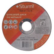 Отрезной диск по металлу Sturm! 9020-07-115x10