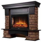 Портал Firelight Forte Wood 25 камень темный, шпон венге