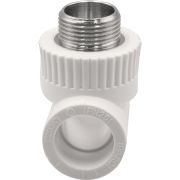 Тройник THERMOLIGHT комбинированный PP-R НР 25х3/4х25 белый (10/80)