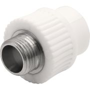 Муфта THERMOLIGHT комбинированная PP-R НР 20х1/2quot; белый (25/225)