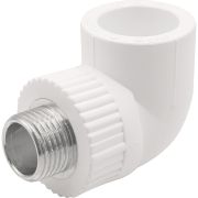 Угольник THERMOLIGHT комбинированный PP-R НР 25х1/2quot; белый (10/120)