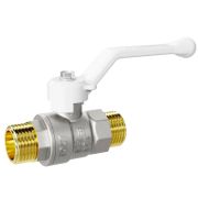 Кран шаровой латунный LD Pride 47.25.Н-Н.Р (White) Ду 25 Ру 40 нр-нр, рычаг