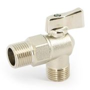 Кран Uni-Fitt Н 1/2quot; для подключения бачков/смесителей, никелированный