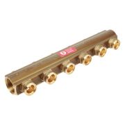 Коллектор Giacomini с отсечными клапанами 1quot; x 18 /4, R553SY004