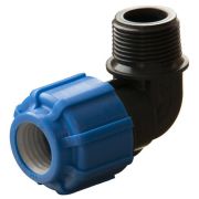 Отвод ПНД компрессионный НР 25*1/2