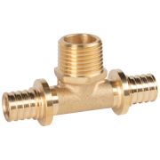 Тройник Royal Thermo ritable аксиальный, латунь НР 16х1/2х 16