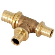 Тройник REHAU с уменьшенным боковым и торцевым проходами 25-20-20 PLATINUM RX, бронза