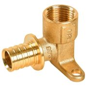 Уголок РОСТерм с настенным креплением 20х1/2, латунь