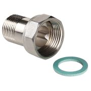 Полусгон с накидной гайкой и наружной резьбой 3/4«x3/4» ПУ, арт. VTr.613.N.0505