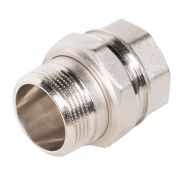 Соединение разъемное прямое (американка) LD DN32 вн-нр, латунь никелированная