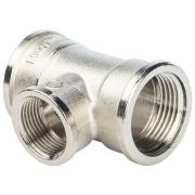 Тройник ВВ переходной никелированный 1«X3/4X1» SFT-0022-001341 STOUT