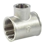 Тройник SantechSystems переходной латунь никель Ду25Х15Х25 ВР/ВР