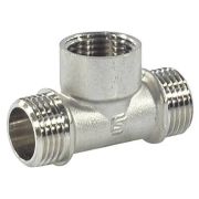 Тройник SantechSystems лат Ду25 р/м/р никель