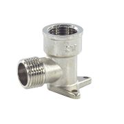 Угольник SantechSystems лат устан Ду15 м/р 3 отверстия никель