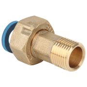 Соединитель Gappo с накидной гайкой (Американка) НР-ВР латунная 1/2