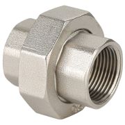 Соединитель Gappo прямой (Американка) ВР-ВР никелированная 1