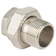 Соединитель Gappo прямой (Американка) ВР-НР никелированная 1/2