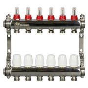 Группа коллекторная ALTSTREAM с расходомерами, сталь 1«х 7х3/4»