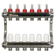 Группа коллекторная ALTSTREAM с расходомерами, сталь 1«х 4х3/4»