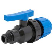 Кран шаровой ТПК-АКВА компрессионный НР разъемный d 20 х 3/4