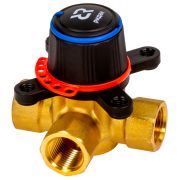 Клапан регулирующий поворотный РИДАН HRB-3R PN10 DN25 KVS10 Tmax110 Rp1 CW617N 3х-ходовой