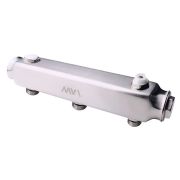 Коллектор MVI ML.403.06 из нержавеющей стали, м/ц расстояние 100мм,1«x1/2» 3 вых.