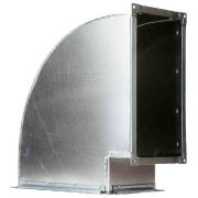 Отвод ЕВРОВЕНТ (Пр) 90-300х200 (оц.ст.0.7/R20)