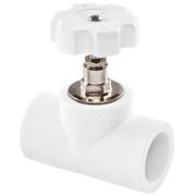 Вентиль TEBO бел. PP-R в сборе 75х90 (1/4), арт. 030060308