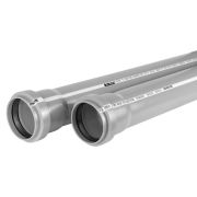 Труба VALFEX канализационная ПП 110* 250 мм с раструбом серая (уп.50 шт)