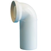 Присоединение к унитазу канализационное110*87гр.С мм ПОЛИТЭК белое (уп.50 шт)