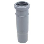 Патрубок компенсационный канализационный ПП 50 мм с раструбом серый (уп.60 шт)