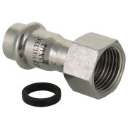 Соединитель из нержавеющей стали ВР 35х1 1/4 с накидной гайкой Valtec, (VTi.908) (уп. 5 шт)