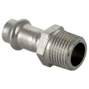 Соединитель из нержавеющей стали НР 22х3/4 с наружной резьбой Valtec, (VTi.901) (уп. 5 шт)