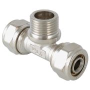 Тройник обжимной с НР 26*3/4