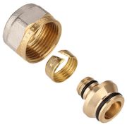 Соединитель Gappo Евроконус для металлопластиковых труб 16 (2,0) мм х 3/4