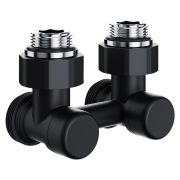 Узел нижнего подключения Royal Thermo Design угловой 1/2«х3/4» EK (черный)