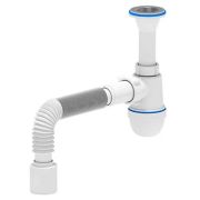 Сифон АНИ пласт д/умыв-ка/мойки бутылочный 1 1/4