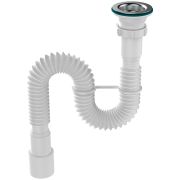 Сифон для мойки гофрированный «Aquant» нержавеющий выпуск (F103-60-MR) (аналог АНИ G106)