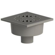 Трап с вертикальным сливом 50 мм пластиковая решетка 150*150 мм гидрозатвор