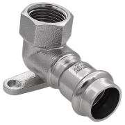 Уголок VIEIR с переходом на внутреннюю резьбу и креплением 15×1/2