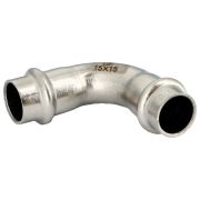 Угол Uni-Fitt пресс 22 нерж. ст.