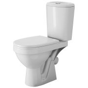 Унитаз-компакт Rosa Дон для инв косой выпуск н/подвод 2реж с сиденьем ПП белый